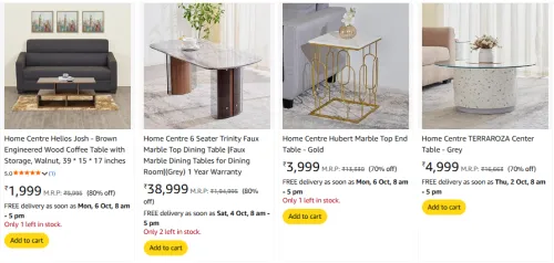 Image of Home Centre Furnitures @ Up to 80% Discount