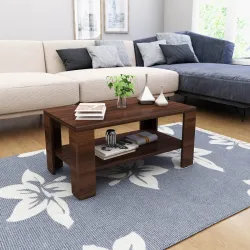 Home Centre Helios Bill Coffee Table - Brown (Engineered Wood)