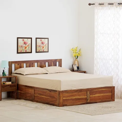 Image of Home Centre Helios Pico Sheesham Bed