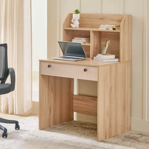 Image of Home Centre | Lexus Study Desk | Engineered Wood | Brown | 1 Year Warranty