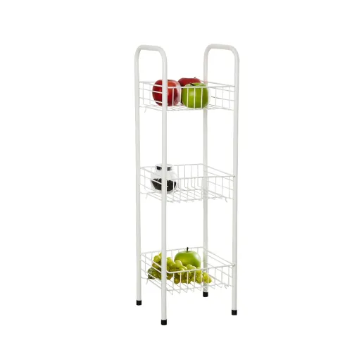 Image of Home Centre Metal Trenton 3-Tier Kitchen Basket (Beige)