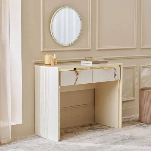 Image of Home Centre | Modern Radiance Dresser Mirror with Drawers