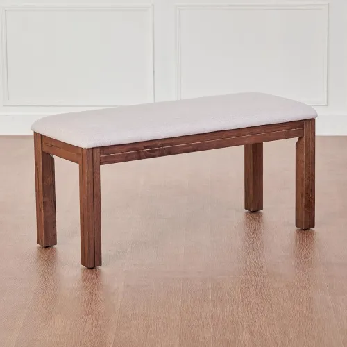 Image of Home Centre Montoya Fabric Dining Bench Brown