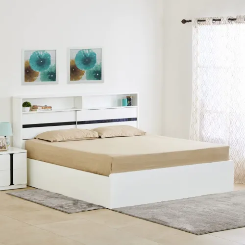 Image of Home Centre Polaris Halo King Bed