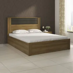 Home Centre Quadro Engineered Wood Hydraulic Storage King Beds 