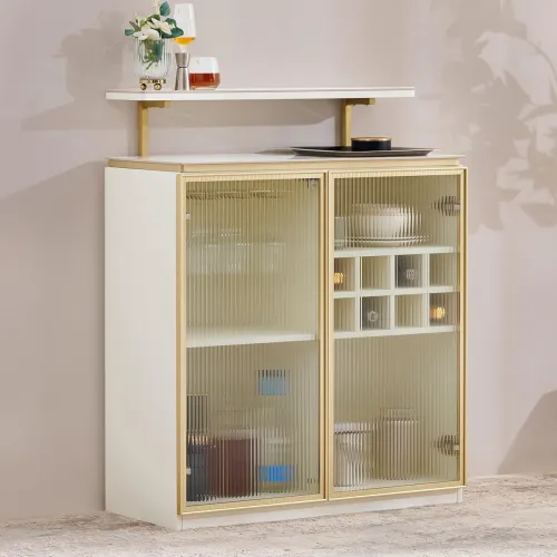 Image of Home Centre Senorita Bar Cabinet - Cream