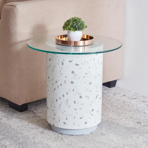 Image of Home Centre TERRAROZA END Table - Grey