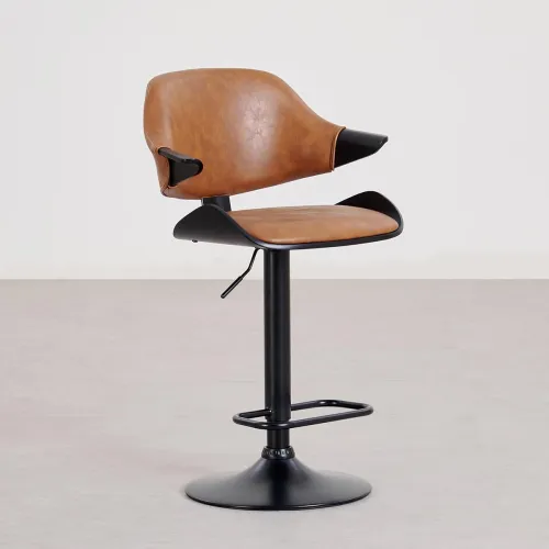 Image of Home Centre Viva Bar Chair - Brown
