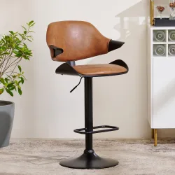 Home Centre Viva Bar Chair - Brown
