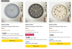 Home Centre Wall Clock Starts @ ₹168