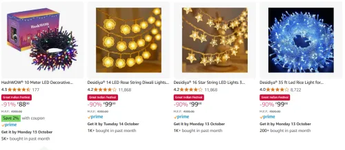Image of Home Decor Lighting at Up to 91% Discount