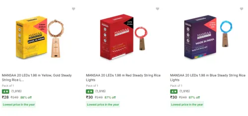 Image of Home Decor Lighting @ Starting ₹28
