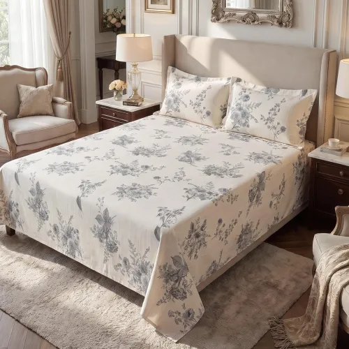 Image of Home Elegance by Mytrident | Cotton Touch Bed Sheet for Double Bed King Size