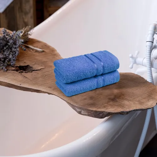 Image of HOME ELEGANCE Comfort Living Hand Towel Ocean Blue
