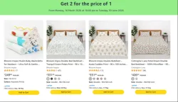 Get 2 For the Price of 1 on Home Furnishing Products