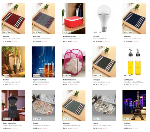 Image of Home Furnishing Product Starting @ ₹99