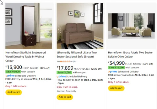 Image of Home Furniture up to 71% Discount + Coupon 