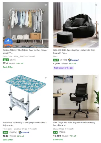 Image of Home Furniture Up to 90% Discount