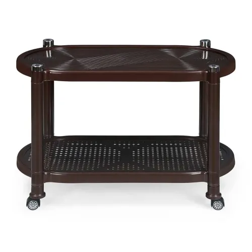 Image of @home Nilkamal TBL08 Contemporary Center Trolley Coffee Table/Tea Table/Teapoy