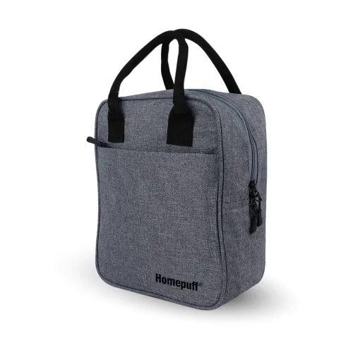 Image of Home Puff Lightweight Grey Office Lunch Bag