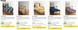 Home Sizzler Bedsheets at minimum 70% Discount