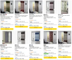 Home Sizzler Curtains starts @ ₹152