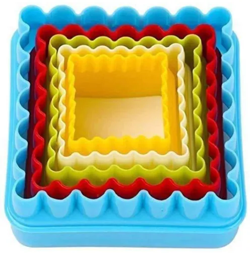 Image of HomeBakers Mart Square Cookie Cutter Set (5 Pc)