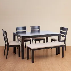 Home Centre 6 Seater Montoya Solid Wood Dining Set