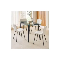 Home Centre Helios Paul Fabric Dining Chair, set of 4