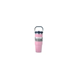 HomeCloud Travel Mug - 30 oz / 890 ml Double Wall Insulated Tumbler with Straw | Premium Steel Coffee Mug for Hot & Cold