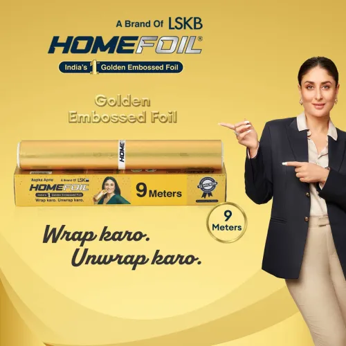 Image of Homefoil 9m Golden Embossed Aluminium Foil
