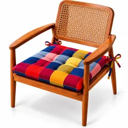 HOMEKART Tufted Chair Pad Cushion