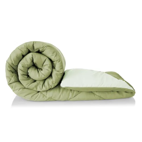 Image of HOMEKART Reversible Double Bed Comforter 220 GSM (Mossy & Pistachio Green)