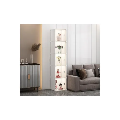 Image of Homeland 5-Shelf Foldable Metal Storage Rack (White)