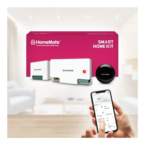 Image of HomeMate Smart Home Kit for 1BHK (Lite), Smart Retrofit Switches to Automate 5 Lights,1 Fan and IR devices, No re-wiring