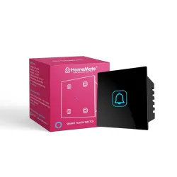 HomeMate NON Smart Touch Switch Bell - Black