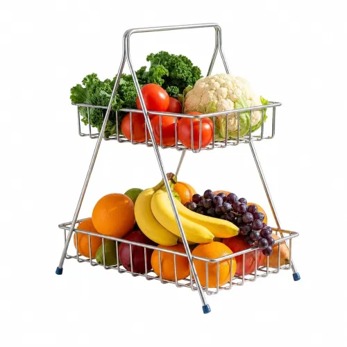 Image of Homeor Counter Top 2-Tier Fruit & Vegetable Basket