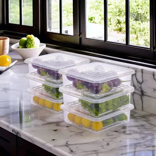 Image of Homeor Plastic Multi-Purpose Container 6Pcs