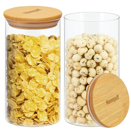 Image of Homepuff Glass Canisters Set of 2