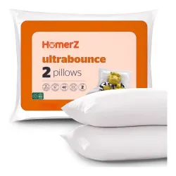 Homerz Fiber Sleeping Pillow, 16x24 inch, Set of 2