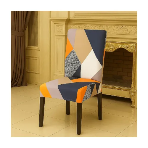 Image of Homerz Elastic Stretchable Dining Chair Cover Floral Pack-1
