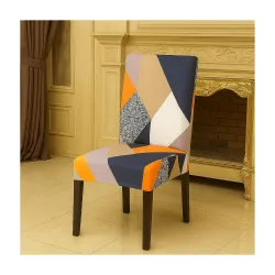 Homerz Elastic Stretchable Dining Chair Cover Floral Pack-1