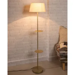 Homesake Contemporary Duo Shelf Metal Floor Lamp