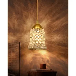 Homesake® Crystal Pendant Bell Light