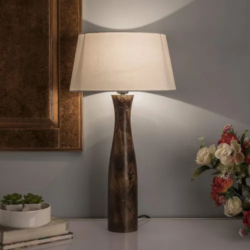Image of Homesake® Handcrafted Wooden Table Lamp 