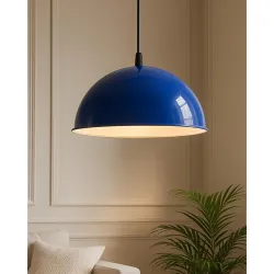 Homesake Pendant Light Metallic Glossy | Hanging, Ceiling, Decorative, Antique Chandelier for Living Room, Home, Bedroom