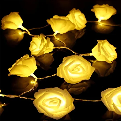 Image of Homesake Yellow Flower Shape String Lights