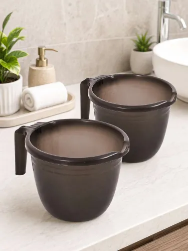 Image of HOMESTIC Plastic Bath Mug (Black 1)