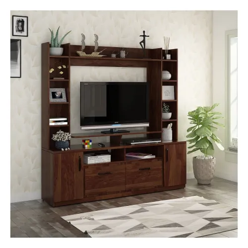 Image of HomeTown Antwerp Full Height Tv Unit in Sheesham Colour