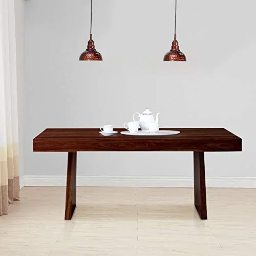 Image of HomeTown Austin Solid Wood Six Seater Dining Table in Honey Colour